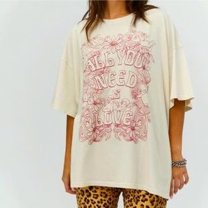 FP Free People All You Need Is Love Graphic Tee